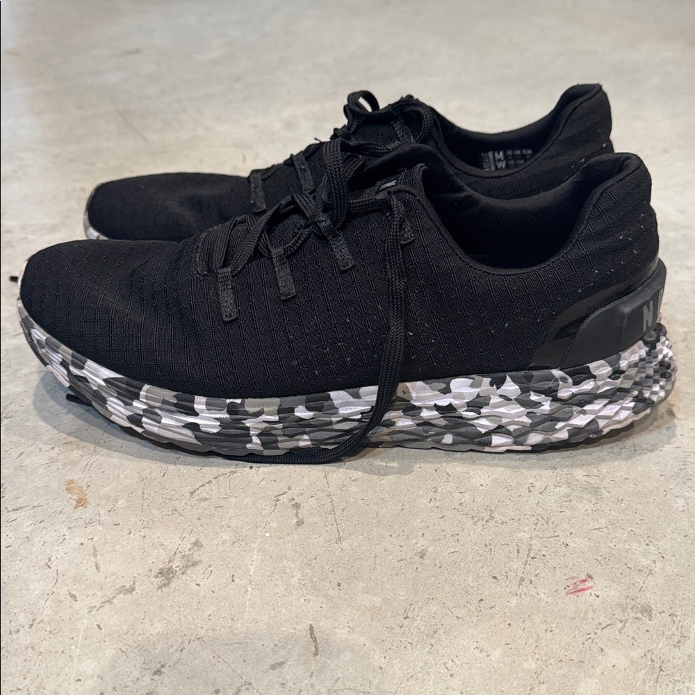 NOBULL Black Sneakers with Camouflage Detail